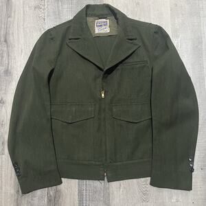 VTG 50s Ranger Gabcords Whipcord Park Service Green Gravenette Ricky Jacket S